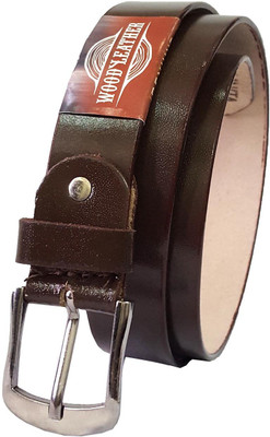 

WOOD Men Formal, Casual Brown Genuine Leather Belt