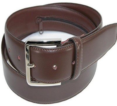 

CTM Men Formal Black Genuine Leather Belt, Multi