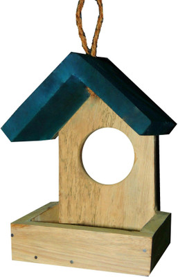 

ZENRISE Wooden feeder Bird House(Free Standing, Hanging, Wall Mounting, Tree Mounting)