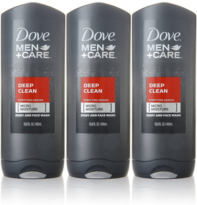 

Dove Body & Face Wash 13.5oz Mens Deep Clean (3 Pack)(400 ml, Pack of 3)