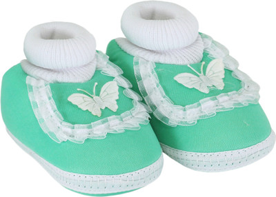 

Neska Moda Butterfly 6 To 18 Month Baby Frill Booties(Toe to Heel Length - 12 cm Blue)