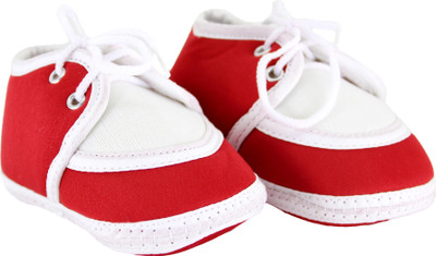 

Neska Moda 0 To 12 Month Baby Lace Booties(Toe to Heel Length - 11 cm Red)