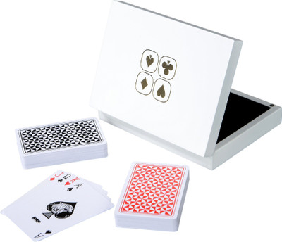 

Cerasus Playing Card Box with High Gloss Finish(White)