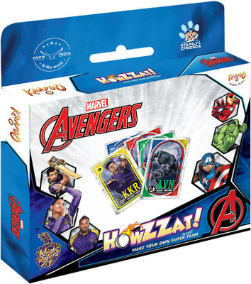 

Kaadoo Marvel Avengers Howzzat-Make Your Own Super Cricket Team-Card Game(Multicolor)