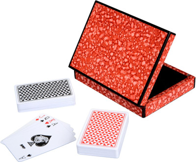 

Cerasus Playing Card Box with High Gloss Finish(Red Burl)