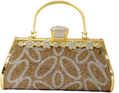 

Chouhan Stylish Party Gold Clutch