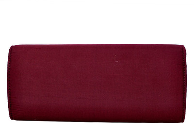 

TISKA Maroon Clutch