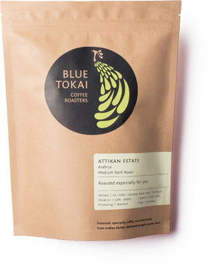 

Blue Tokai Coffee Roasters Attikan Estate (Medium Dark Roast) Coffee Beans (Aeropress) Roast & Ground Coffee 250 g(Chocolate Flavoured)