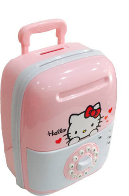 

Prince Toys HELLO KITTY Electronic Piggy Bank/money locker/ATM Coin Bank Coin Bank(Pink)