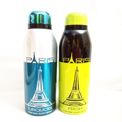 

Paris TURQUOISE AND FRESH Perfume Body Spray - For Men & Women(400 ml, Pack of 2)