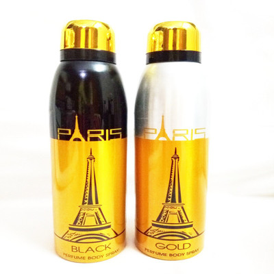 

Paris BLACK AND GOLD Perfume Body Spray - For Men & Women(400 ml, Pack of 2)