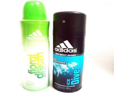 

ADIDAS FLORAL DREAM AND ICE DIVE Deodorant Spray - For Men & Women(300 ml, Pack of 2)