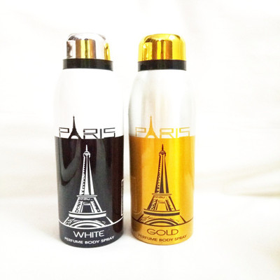 

Paris GOLD AND WHITE Perfume Body Spray - For Men & Women(400 ml, Pack of 2)