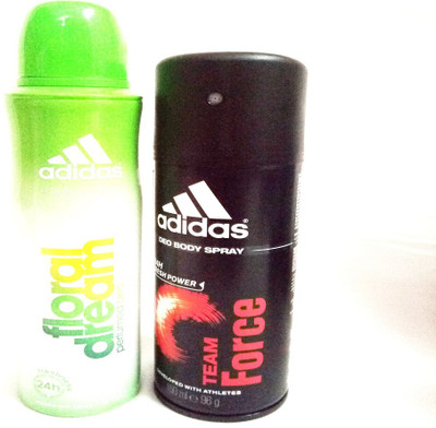 

ADIDAS FLORAL DREAM AND TEAM FORCE Deodorant Spray - For Men & Women(300 ml, Pack of 2)
