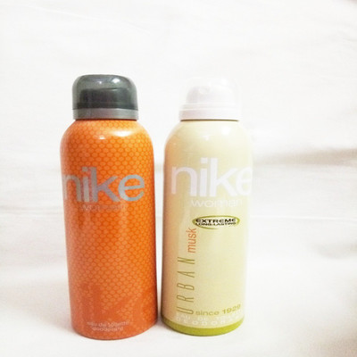 

Nike WOMAN AND URBAN MUSK Deodorant Spray - For Women(400 ml, Pack of 2)