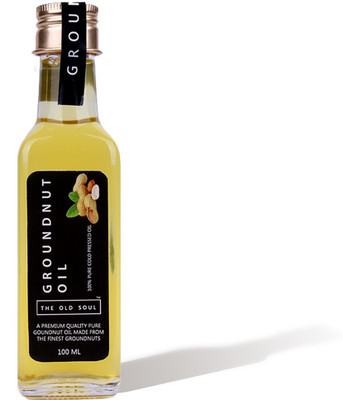 

THE OLD SOUL | 100% Pure Cold Pressed Groundnut Oil | Peanut Oil | GLASS BOTTLE | Groundnut Oil Glass Bottle(100 ml)