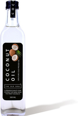 

THE OLD SOUL | 100% Pure Cold Pressed Coconut Oil | 500 ml | Glass Bottle Coconut Oil Glass Bottle(500 ml)
