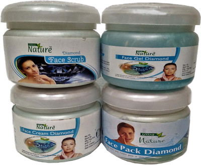 

ultra nature Diamond Scrub Gel Cream Pack 800 ml(Set of 4)