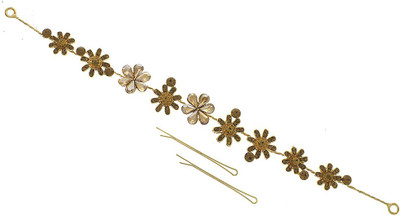 

Anuradha Art Jewellery French Roll Pin Hair Pin(Gold)