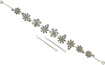 

Anuradha Art Jewellery French Roll Pin Hair Pin(Silver)