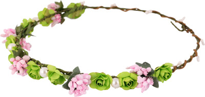 

Sanog Flower Multi-Color Gracious Tiara/Crown Head Wrap For Wedding Party Beach For Women Girls Head Band(Multicolor)