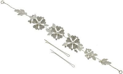 

Anuradha Art Jewellery French Roll Pin Hair Pin(Silver)