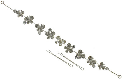 

Anuradha Art Jewellery French Roll Pin Hair Pin(Silver)