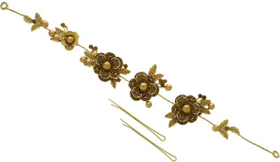 

Anuradha Art Jewellery French Roll Pin Hair Pin(Gold)
