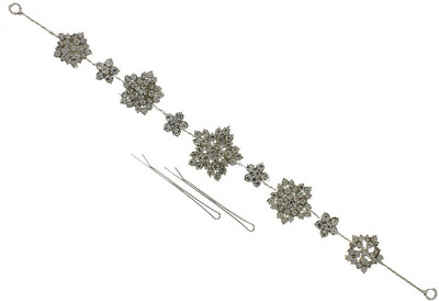 

Anuradha Art Jewellery French Roll Pin Hair Pin(Silver)