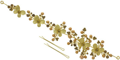 

Anuradha Art Jewellery French Roll Pin Hair Pin(Gold)