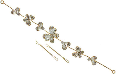 

Anuradha Art Jewellery French Roll Pin Hair Pin(Gold)