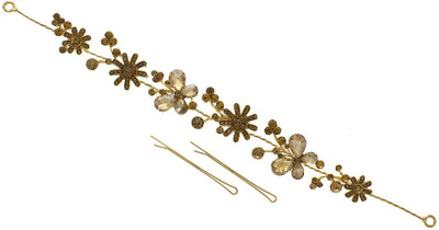 

Anuradha Art Jewellery French Roll Pin Hair Pin(Gold)