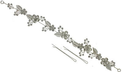 

Anuradha Art Jewellery French Roll Pin Hair Pin(Silver)