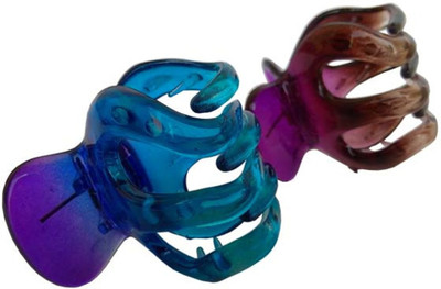 

Pooja Trendz Mixed Color Lotus Style Hair Clutcher-Hair Claw/Clip-3 Pcs. Hair Claw(Multicolor)