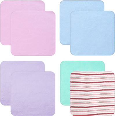 Hatchlingz Baby Hosiery Wash Cloth/Face Napkin Handkerchief(Pack of 8)