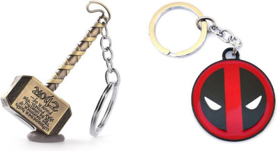 

VIGOR Marvel's Thor & Deadpool Metal key chain combo Key Chain