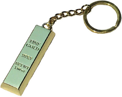 

fundatraders Gold brick key ring / super quality / shiny looks Key Chain