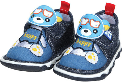 

MeeMee Boys & Girls Velcro Casual Boots(Blue, Denim