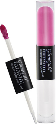 

GlamGals Matte & Glossy Colour Stay Dual Lip gloss(8 ml, Purple)