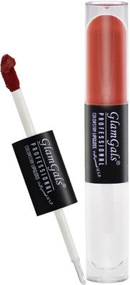 

GlamGals Matte & Glossy Colour Stay Dual Lip gloss(8 ml, Brown)