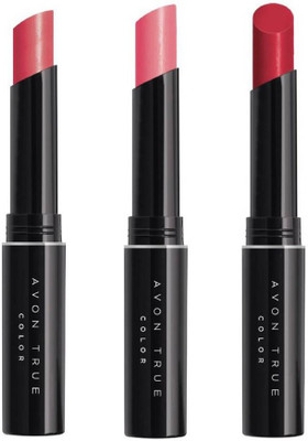 

Avon Anew Avon Lip Stylo Lipstick - set of 3(forever pink-rose creme-frisky red)