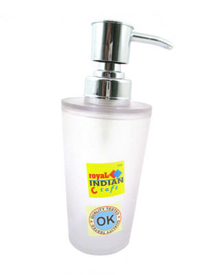 

RoyaL Indian Craft Unbreakable 250 ml Liquid Soap/Lotion Dispenser 250 ml Soap, Lotion, Shampoo Dispenser(Clear)