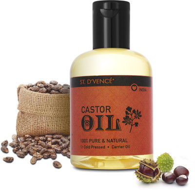 

ST. D'VENCÉ 100% Pure and Natural Castor Coldpressed Hexane Free Premium Carrier Oil, Castor Oil(100 ml)
