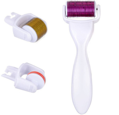

Insasta Stretch Marks, Crow’s Feet & Under Eye Bags for a Smoother and Younger Skin 3 in 1 Derma Roller.0.5mm+1.0mm+1.5mm(180+600+1200 pin) Treat Wrinkles, Acne, Scars, Cellulite, Stretch Marks, Crows Feet & Under Eye Bags for a Smoother and Younger Sk