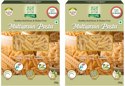 

NutraHi Multigrain Gluten Free Pasta Pack of 2 - 250g Each Fusilli Pasta(Pack of 2, 500 g)