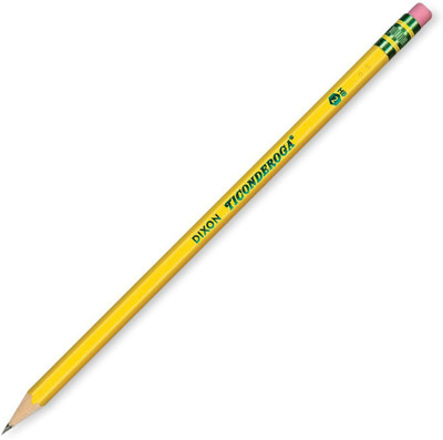

Dixon Wood-Cased #2 HB Pencils, Box of 12, Pack of 3 Pencil(Grey Black)