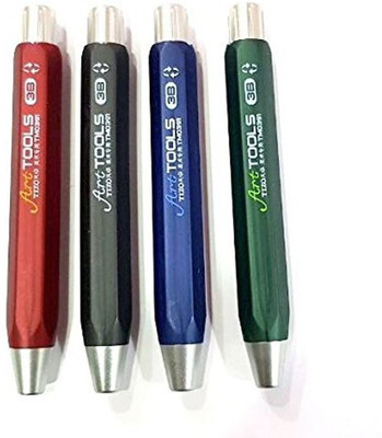 

ASINT 5.6mm Short HandleTwistable Pencil Twist Up Mechanical Pencil Sketch Pencil Drawing Art Tools Writing Tools 3B, 4B, 6B, 8B Pencil(Set of 4, Multicolor)