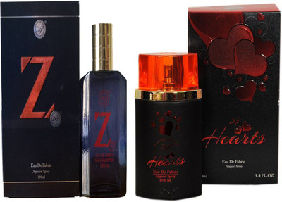 

dsp HEARTS RED PERFUME 100 ML +Z BLACK PERFUME 100 ML Eau de Parfum - 200 ml(For Men & Women)