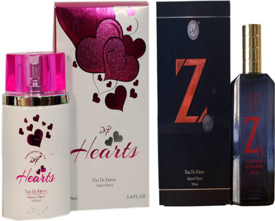 

dsp HEARTS PINK PERFUME 100 ML + Z BLACK PERFUME 100 ML Eau de Parfum - 100 ml(For Men & Women)