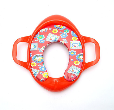 

SHRIBOSSJI CUSHIONED POTTY TRAINING SEAT WITH HANDLES FOR BABY - RED POTTY SEAT(RED) Potty Seat(Red)